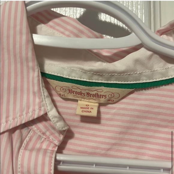 Brooks Brothers Red Label pink pinstripe Oxford shirt dress - Picture 6 of 8